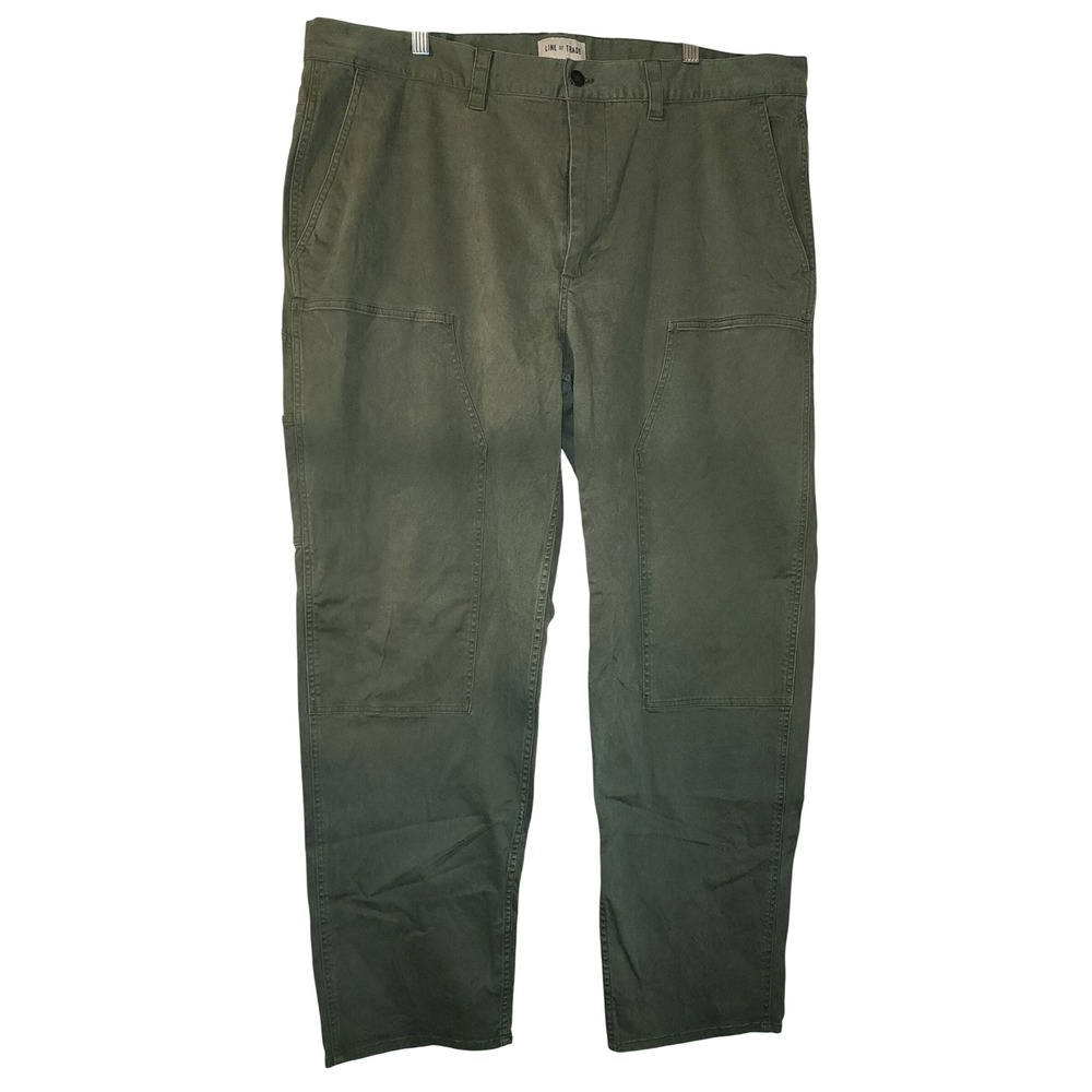 Line of Trade Mens Olive Green Carpenter Pants Size 40x32 Utility